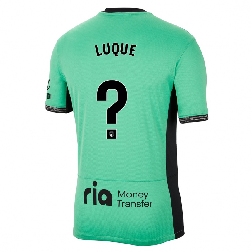 Kids  Adrian Luque #0 Spring Green Third Jersey 2023/24 T-Shirt