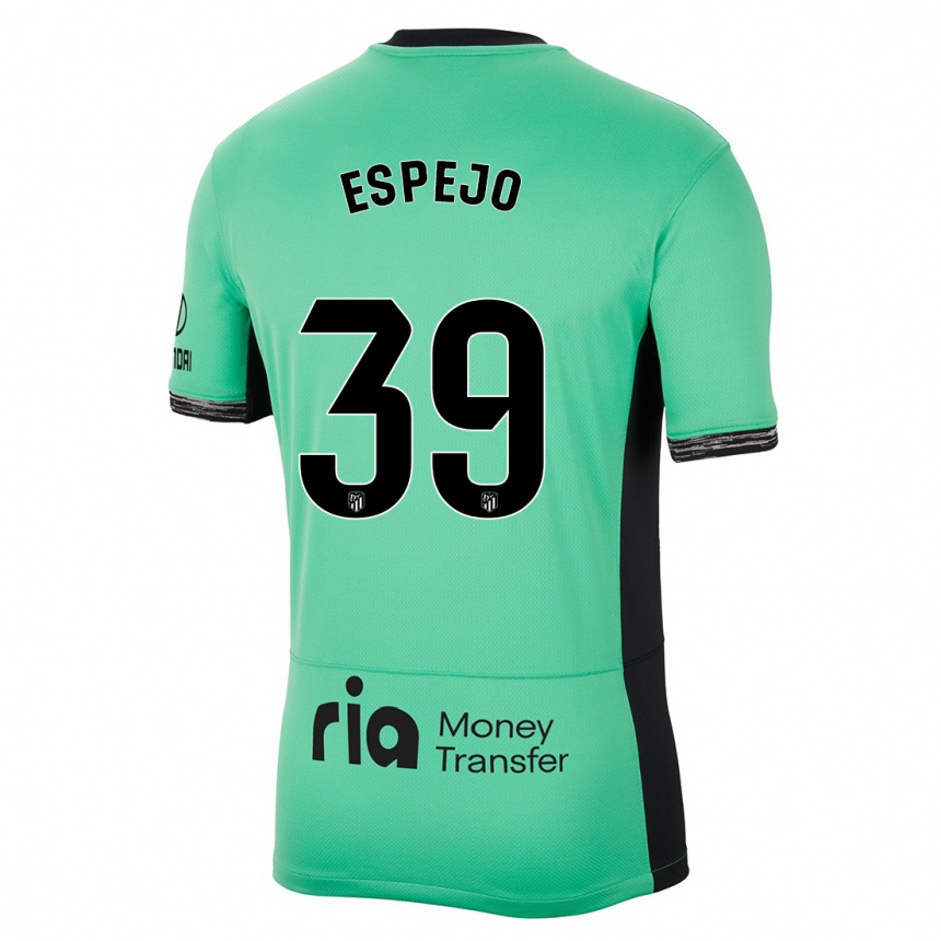 Kids  Diego Espejo #39 Spring Green Third Jersey 2023/24 T-Shirt