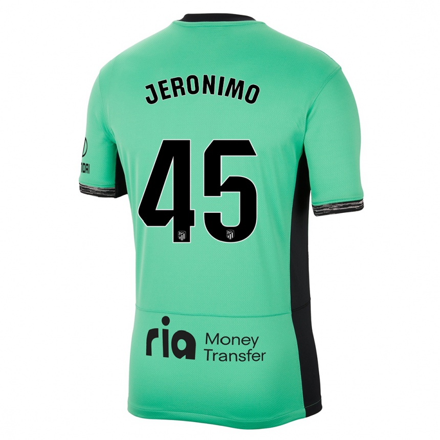 Kids  Isaiah Jeronimo #45 Spring Green Third Jersey 2023/24 T-Shirt