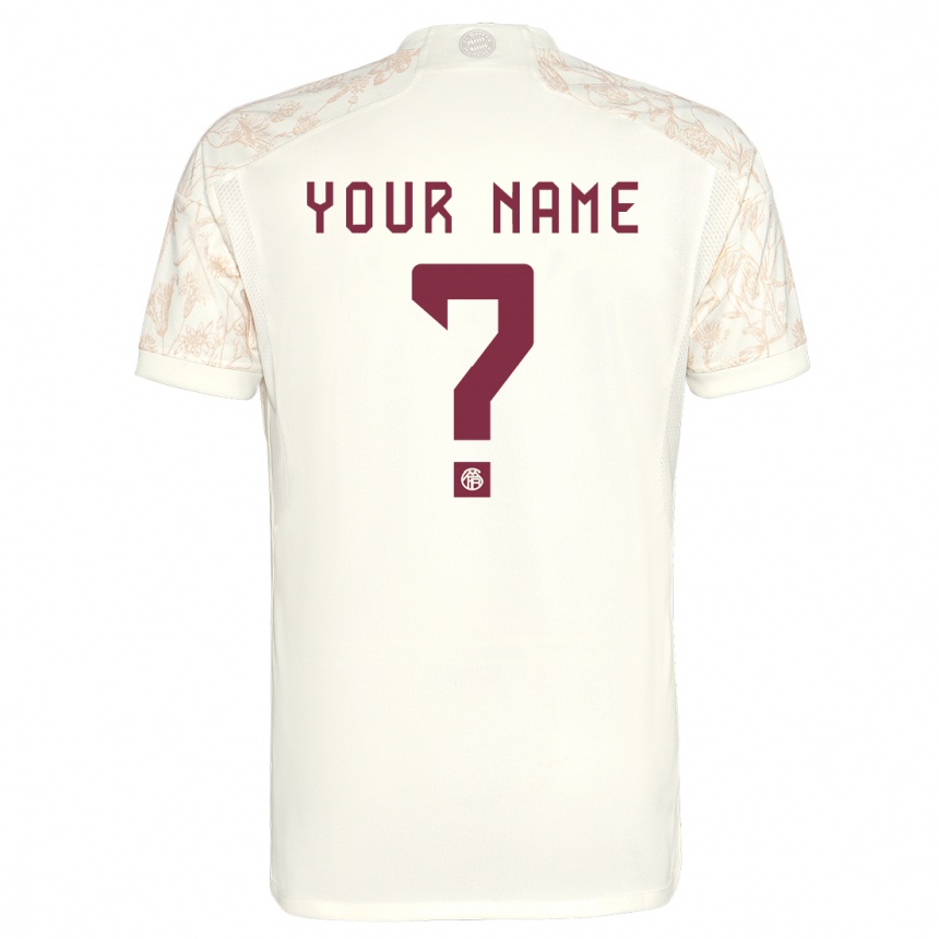 Kids  Your Name #0 Off White Third Jersey 2023/24 T-Shirt