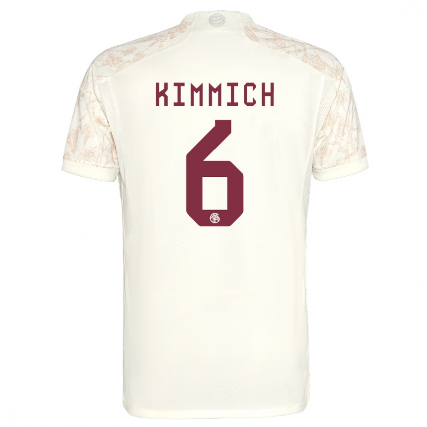 Kids  Joshua Kimmich #6 Off White Third Jersey 2023/24 T-Shirt