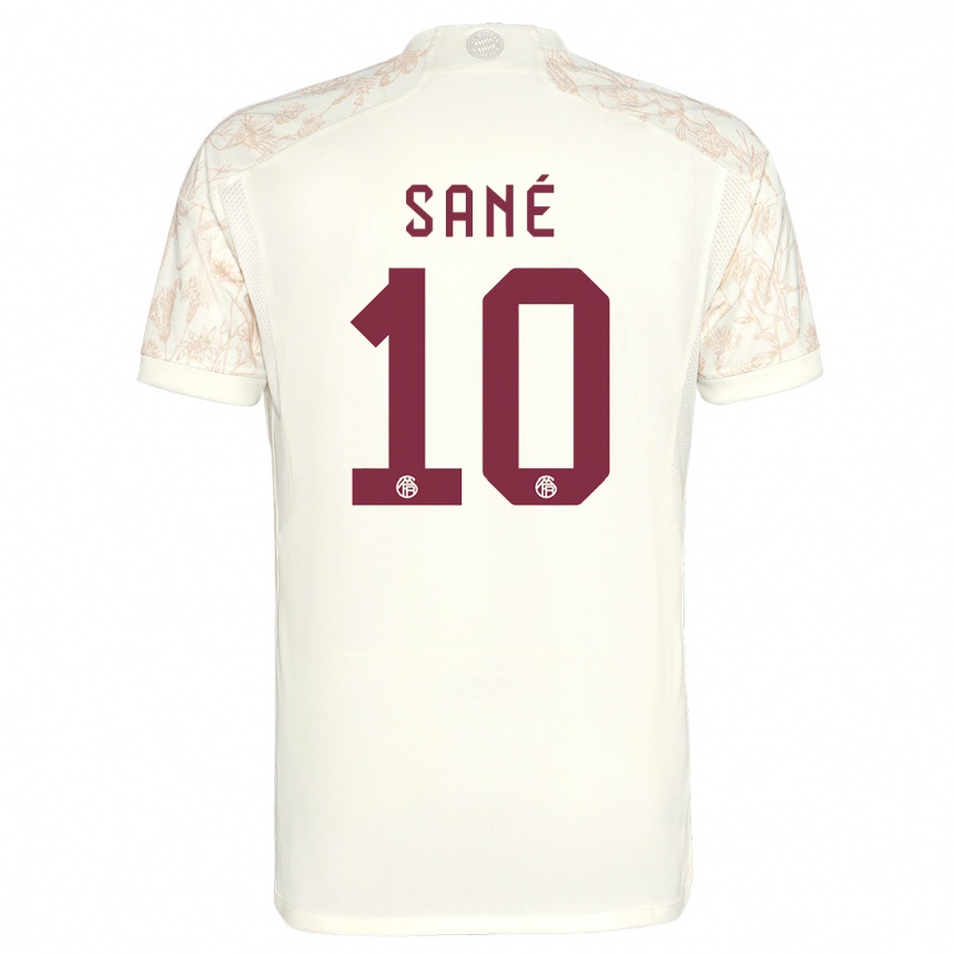 Kids  Leroy Sane #10 Off White Third Jersey 2023/24 T-Shirt