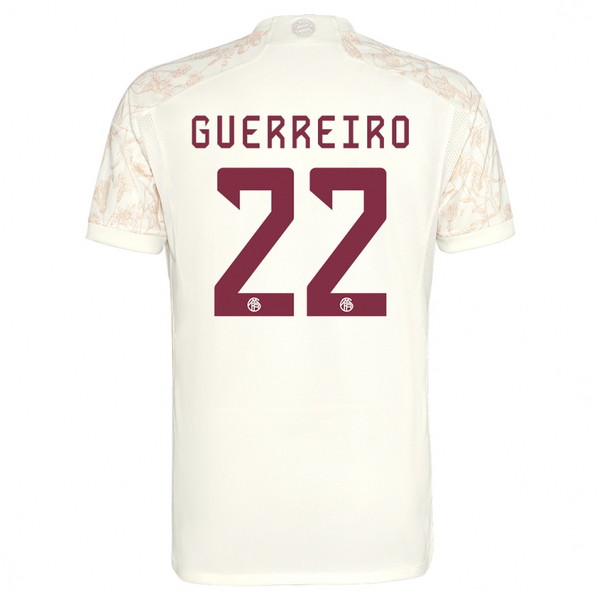 Kids  Raphaël Guerreiro #22 Off White Third Jersey 2023/24 T-Shirt