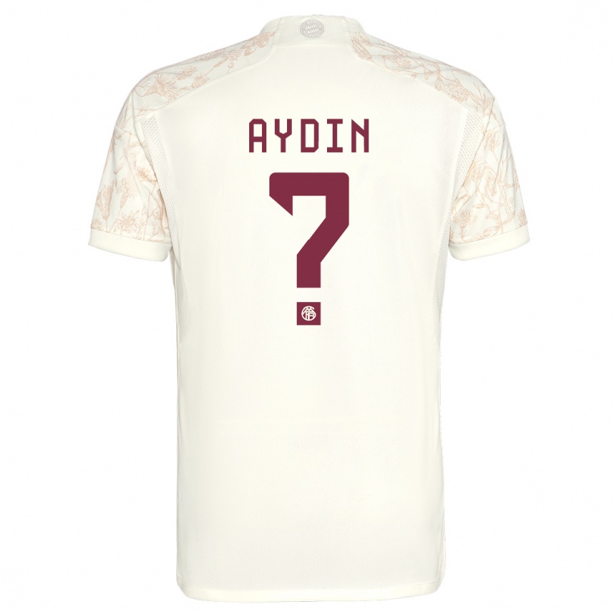 Kids  Eyüp Aydin #0 Off White Third Jersey 2023/24 T-Shirt