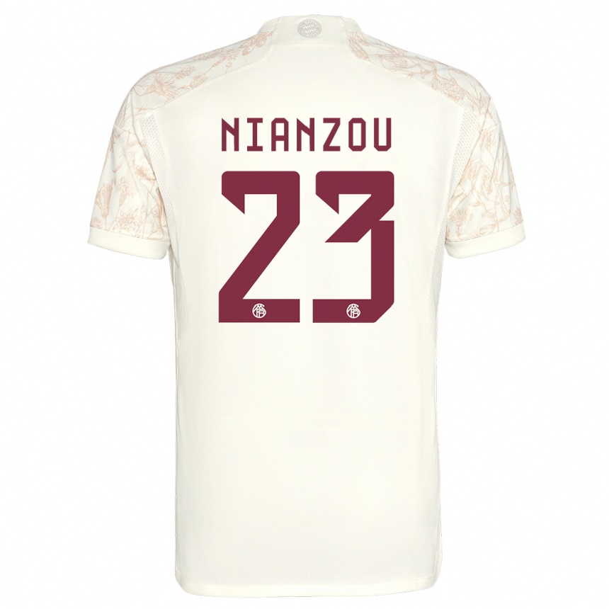 Kids  Tanguy Nianzou #23 Off White Third Jersey 2023/24 T-Shirt