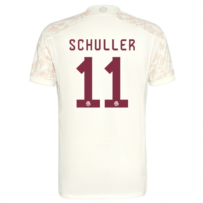 Kids  Lea Schuller #11 Off White Third Jersey 2023/24 T-Shirt