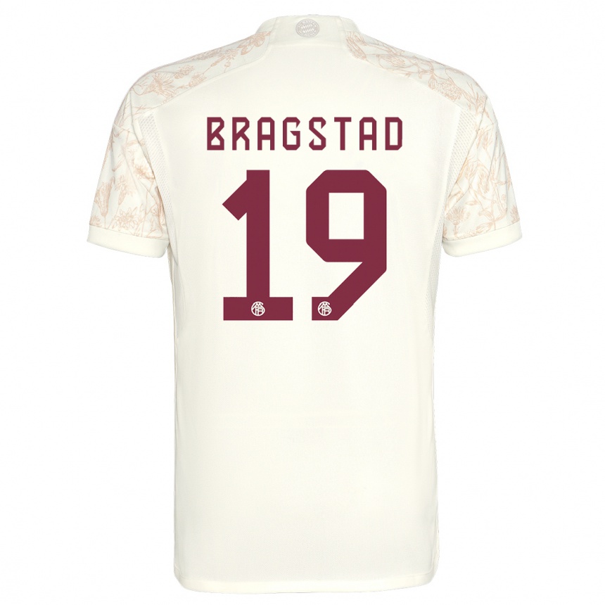 Kids  Emilie Bragstad #19 Off White Third Jersey 2023/24 T-Shirt