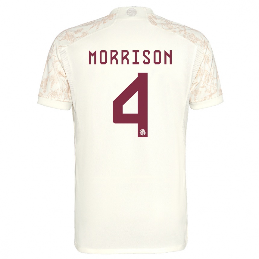 Kids  Liam Morrison #4 Off White Third Jersey 2023/24 T-Shirt