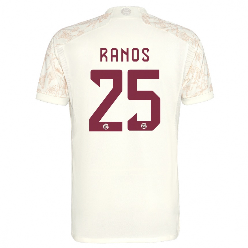 Kids  Grant-Leon Ranos #25 Off White Third Jersey 2023/24 T-Shirt