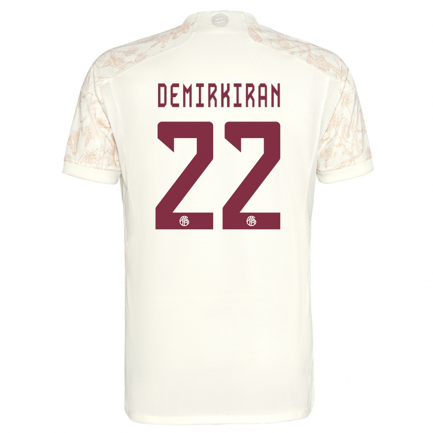 Kids  Ediz Demirkiran #22 Off White Third Jersey 2023/24 T-Shirt