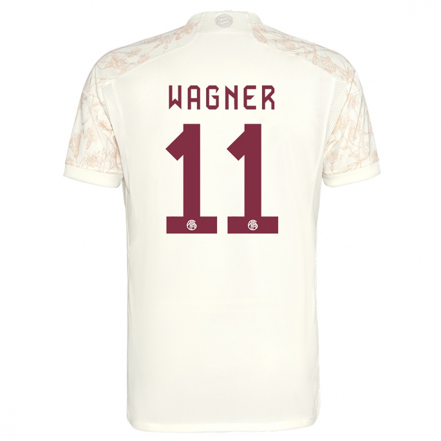 Kids  Ricardo Wagner #11 Off White Third Jersey 2023/24 T-Shirt