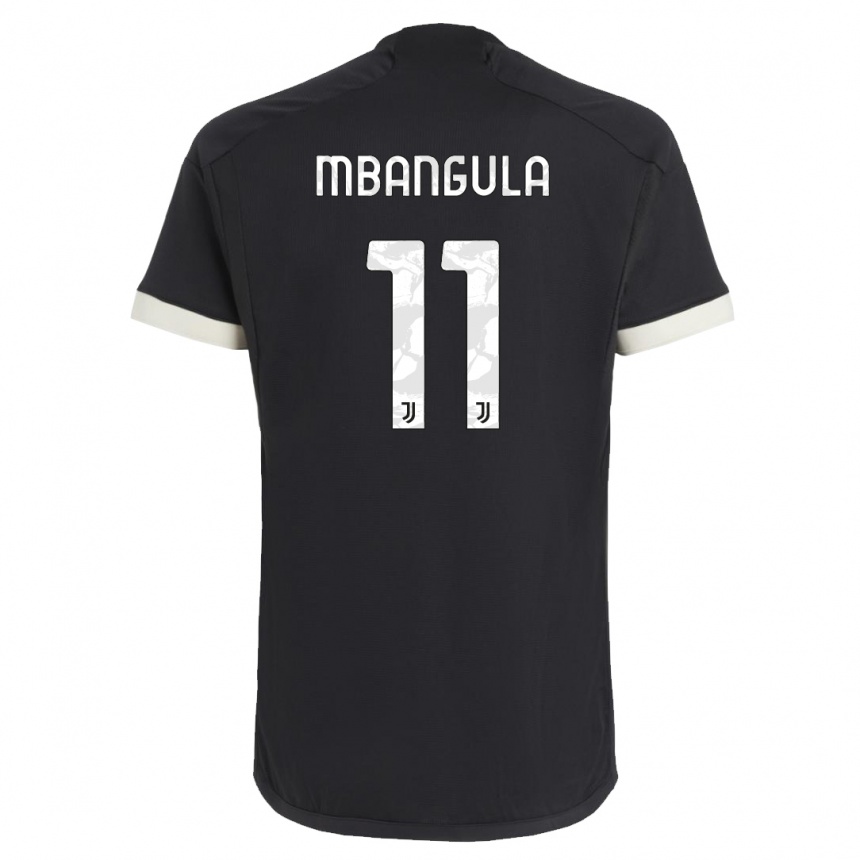 Kids  Samuel Mbangula #11 Black Third Jersey 2023/24 T-Shirt