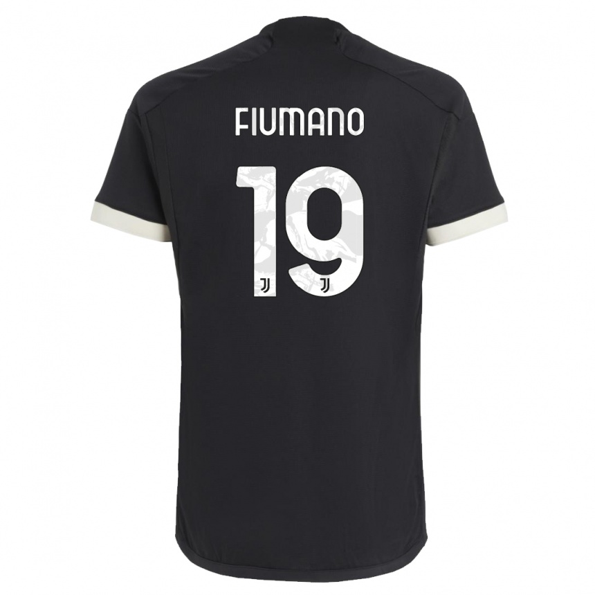 Kids  Filippo Fiumano #19 Black Third Jersey 2023/24 T-Shirt