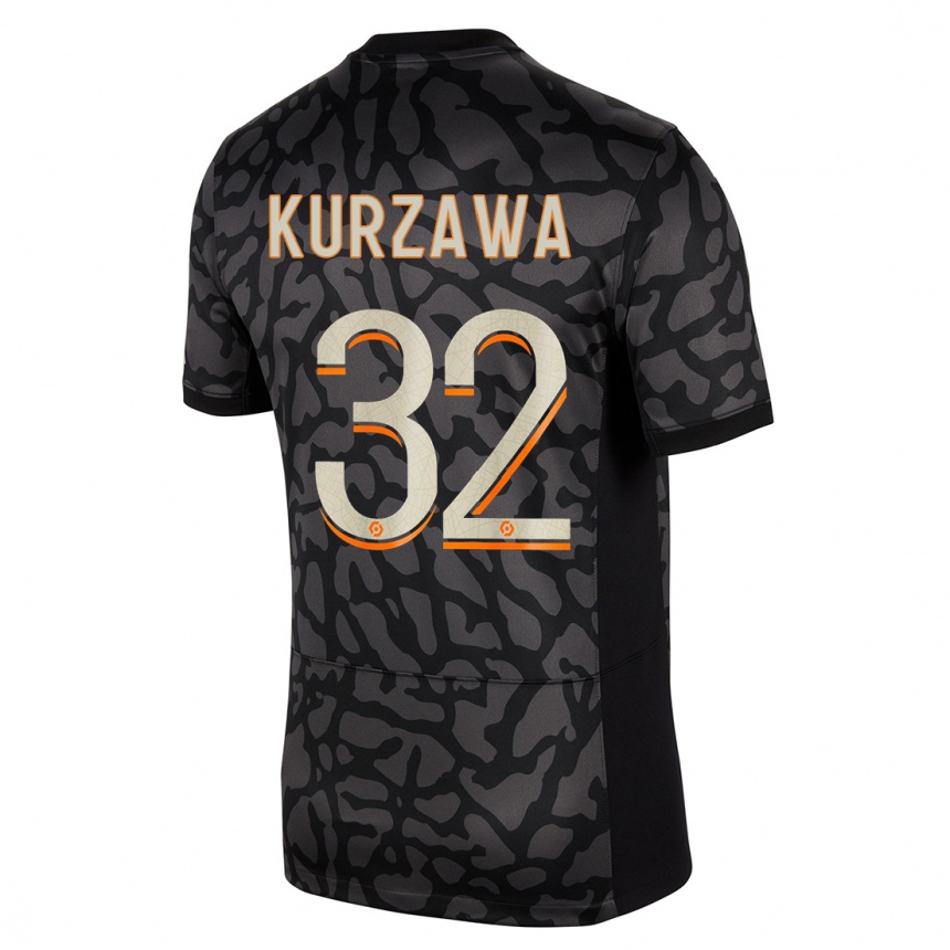 Kids  Layvin Kurzawa #32 Black Third Jersey 2023/24 T-Shirt