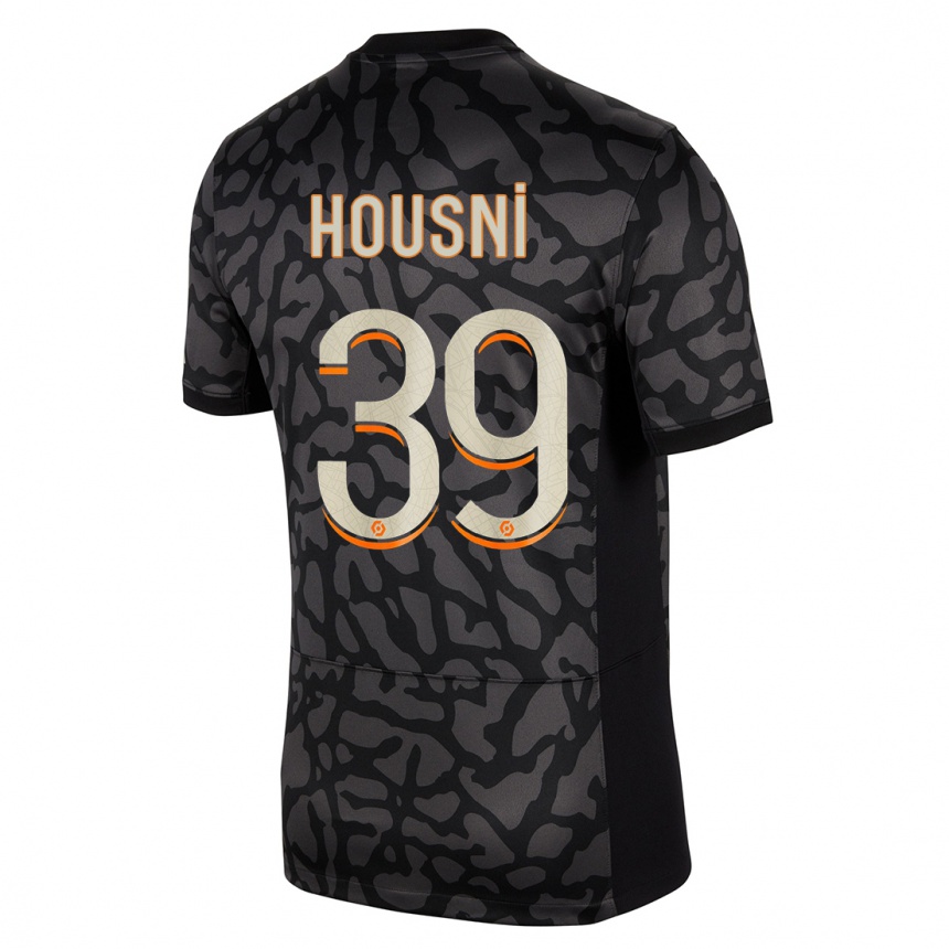 Kids  Ilyes Housni #39 Black Third Jersey 2023/24 T-Shirt