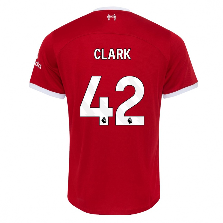 Men  Bobby Clark #42 Red Home Jersey 2023/24 T-Shirt