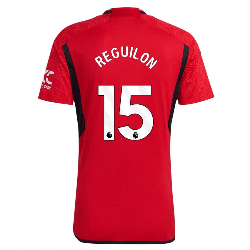 Men  Sergio Reguilon #15 Red Home Jersey 2023/24 T-Shirt