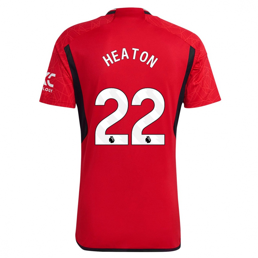 Men  Tom Heaton #22 Red Home Jersey 2023/24 T-Shirt