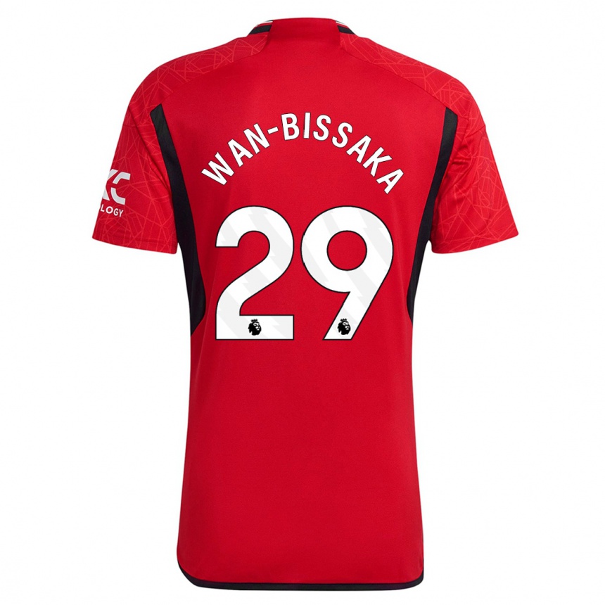 Men  Aaron Wan-Bissaka #29 Red Home Jersey 2023/24 T-Shirt