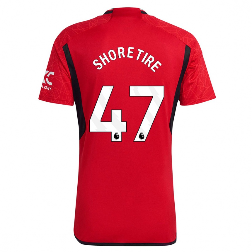 Men  Shola Shoretire #47 Red Home Jersey 2023/24 T-Shirt