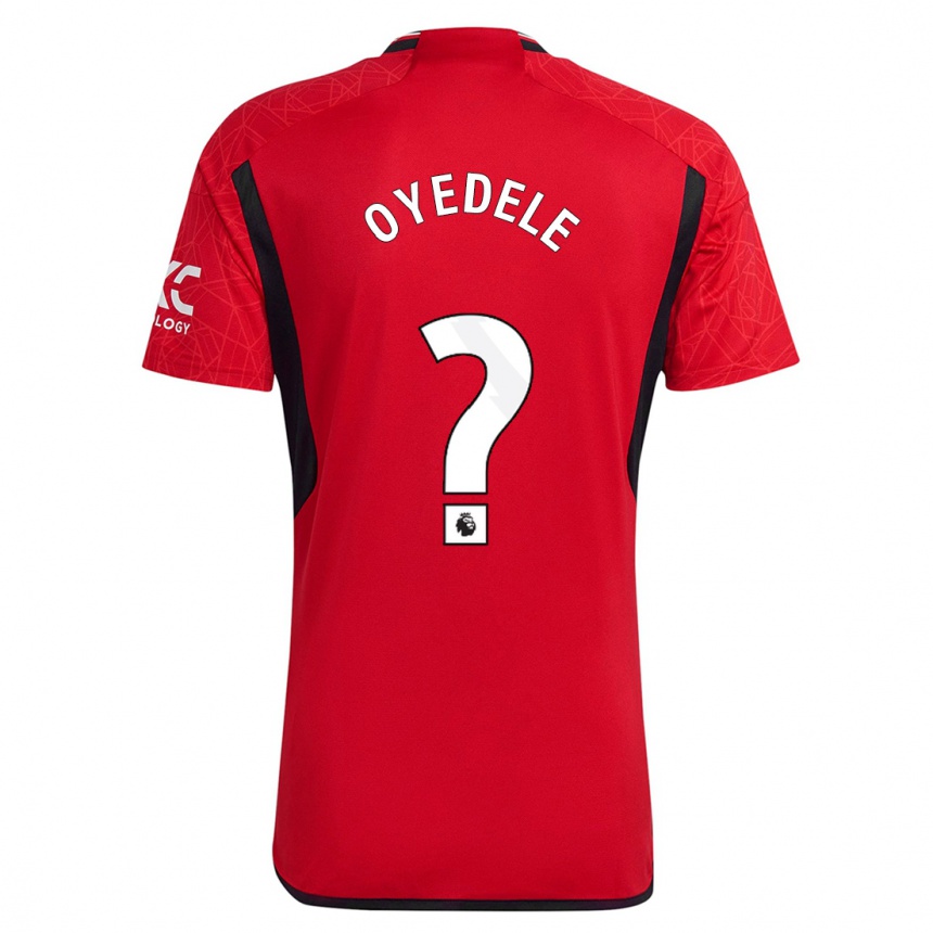 Men  Maxi Oyedele #0 Red Home Jersey 2023/24 T-Shirt