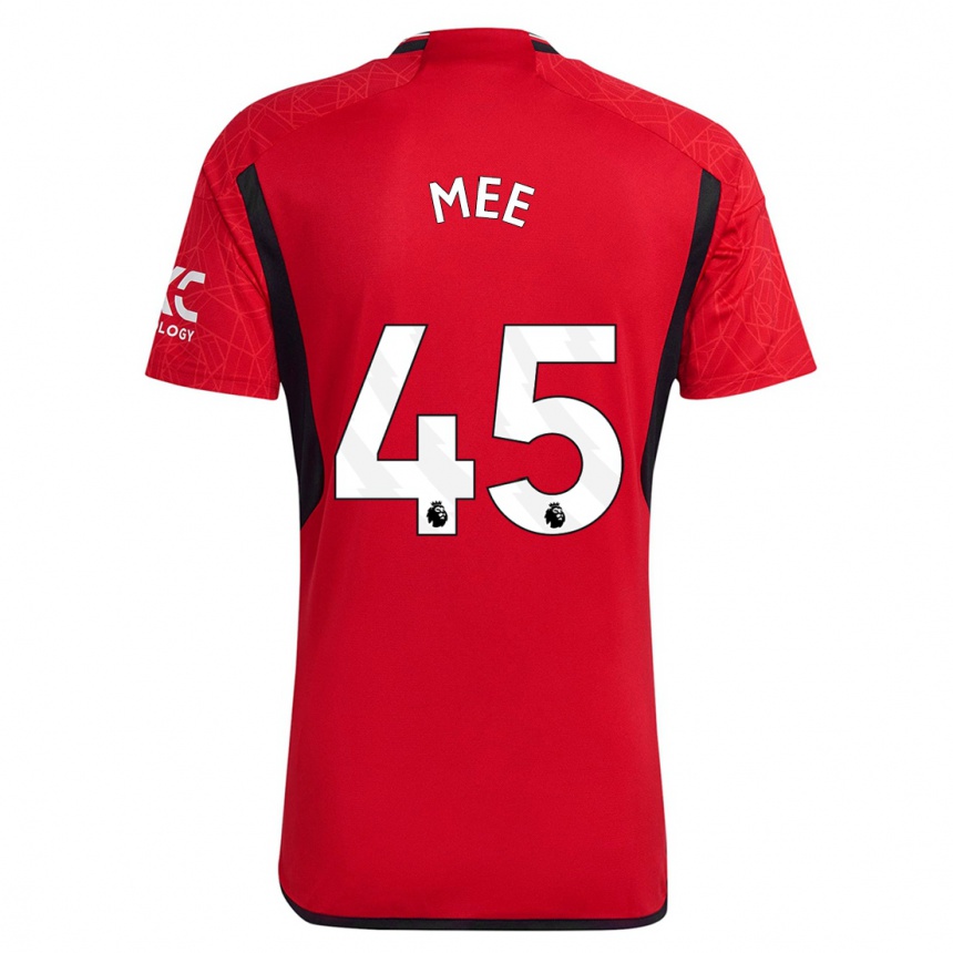 Men  Dermot Mee #45 Red Home Jersey 2023/24 T-Shirt