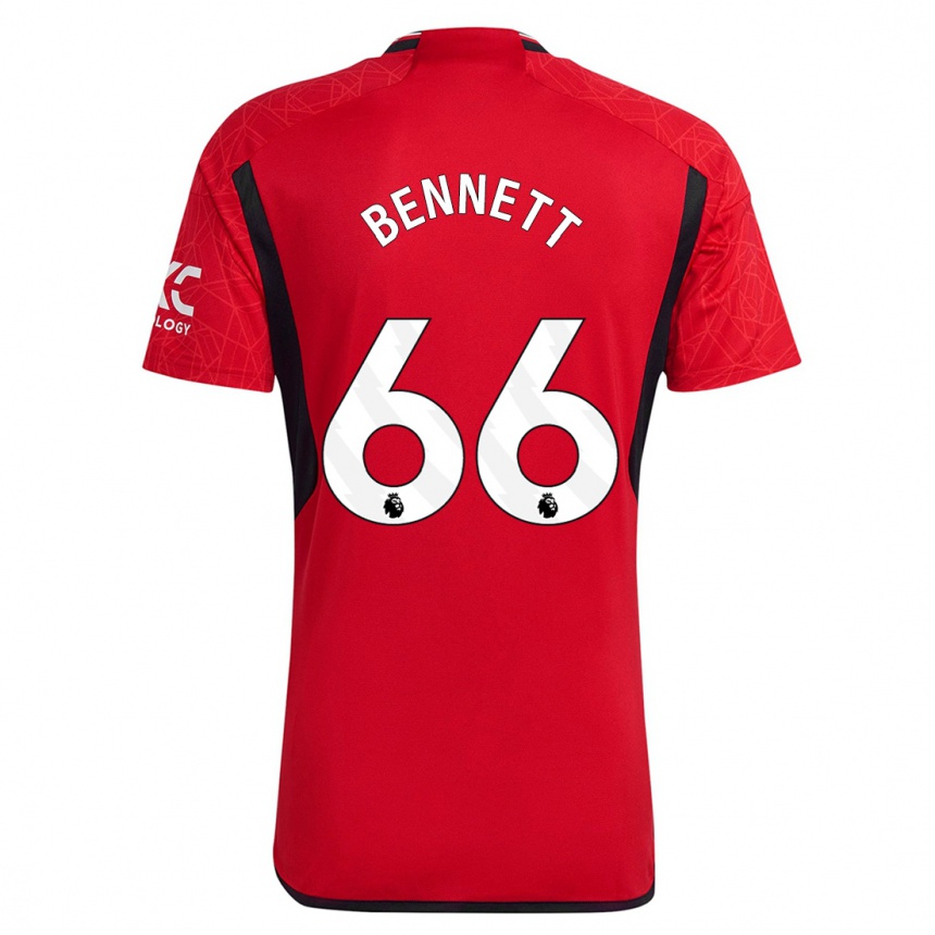 Men  Rhys Bennett #66 Red Home Jersey 2023/24 T-Shirt