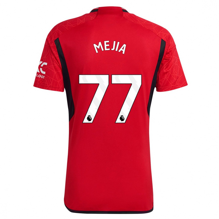 Men  Mateo Mejia #77 Red Home Jersey 2023/24 T-Shirt