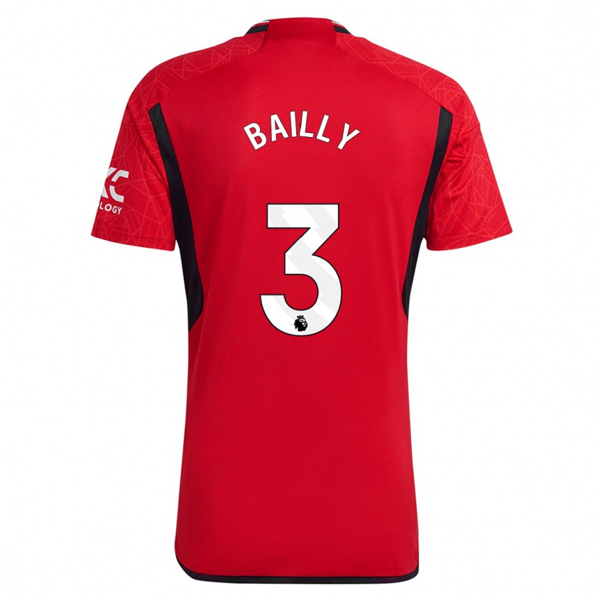 Men  Eric Bailly #3 Red Home Jersey 2023/24 T-Shirt