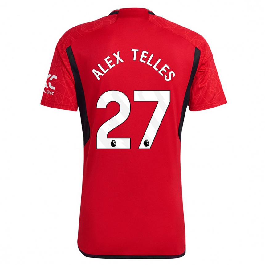 Men  Alex Nicolao Telles #27 Red Home Jersey 2023/24 T-Shirt