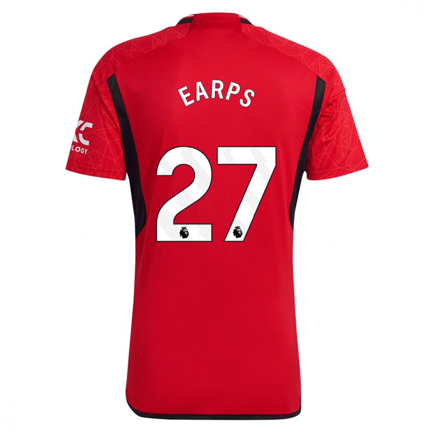 Men  Mary Earps #27 Red Home Jersey 2023/24 T-Shirt