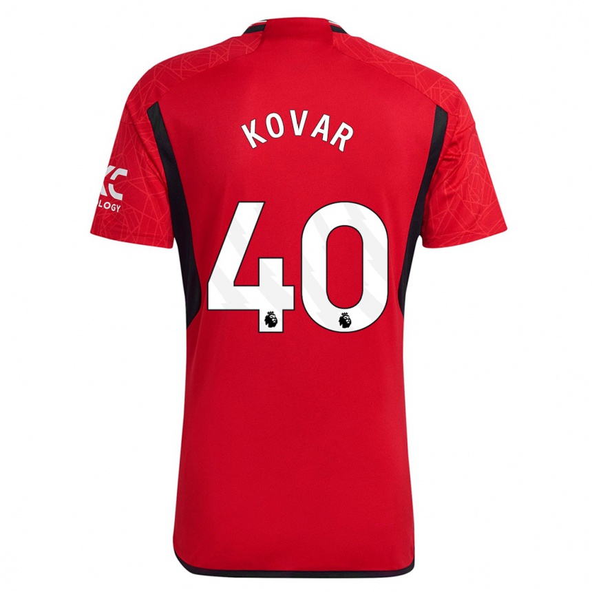 Men  Matej Kovar #40 Red Home Jersey 2023/24 T-Shirt