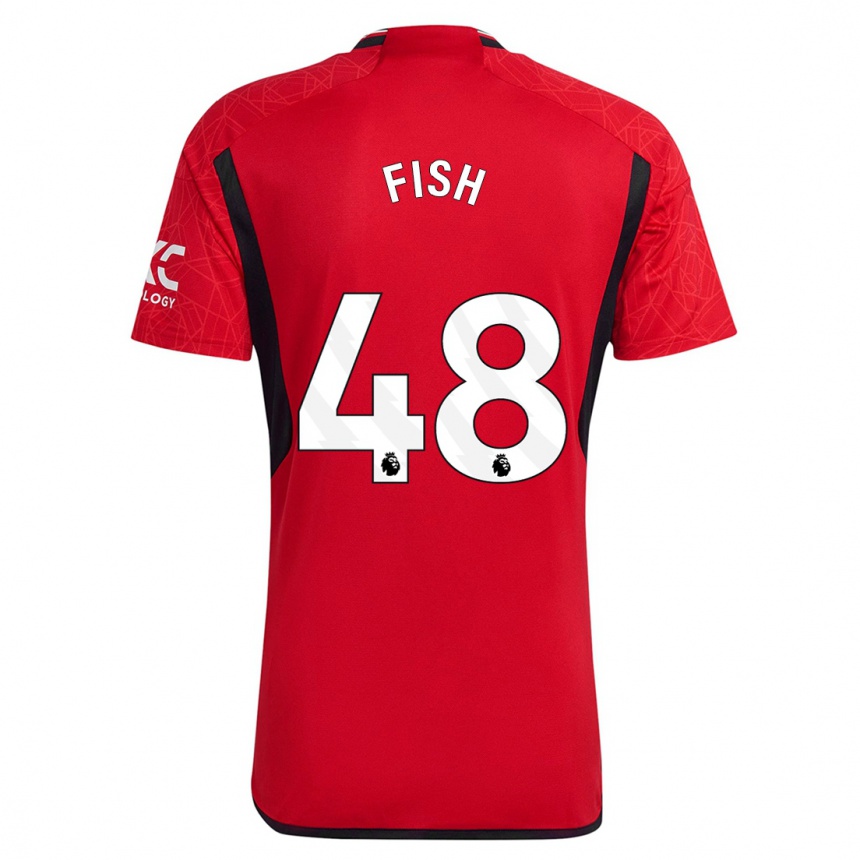 Men  Will Fish #48 Red Home Jersey 2023/24 T-Shirt