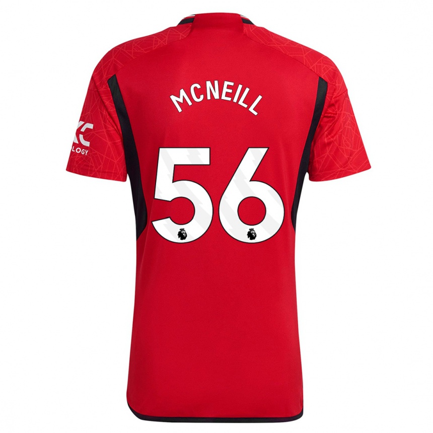 Men  Charlie Mcneill #56 Red Home Jersey 2023/24 T-Shirt