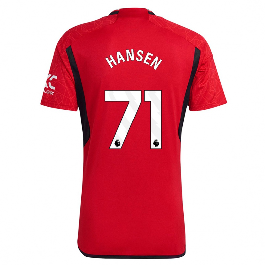 Men  Isak Hansen-Aaroen #71 Red Home Jersey 2023/24 T-Shirt