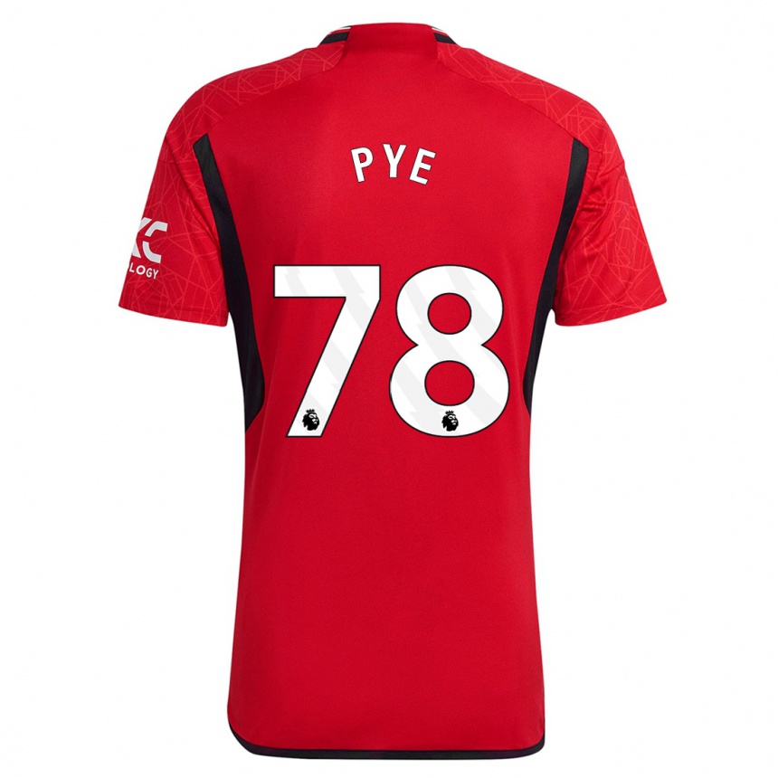 Men  Logan Pye #78 Red Home Jersey 2023/24 T-Shirt