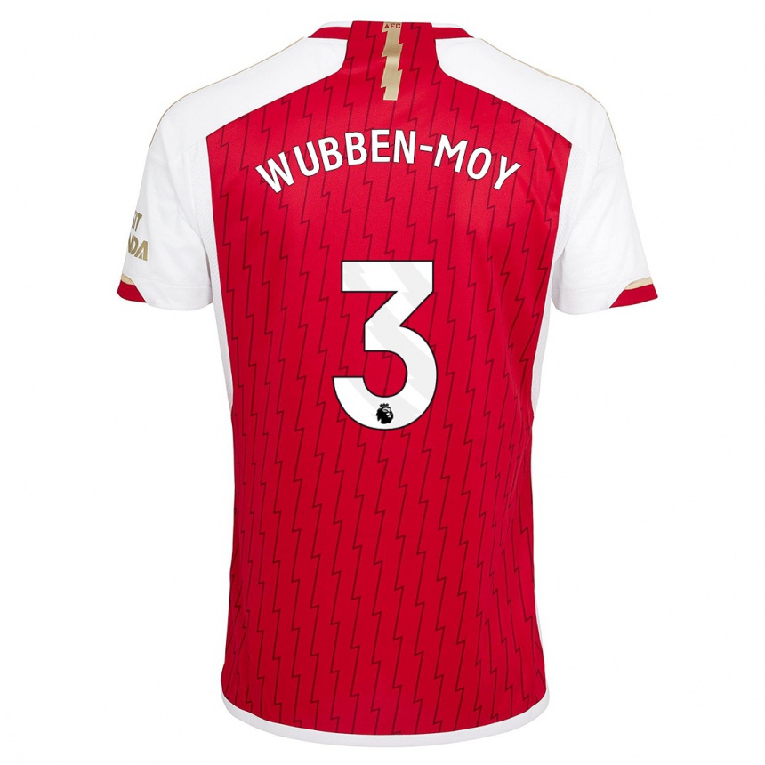 Men  Lotte Wubben-Moy #3 Red Home Jersey 2023/24 T-Shirt