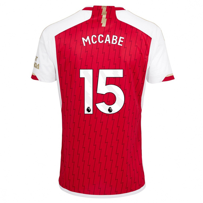 Men  Katie Mccabe #15 Red Home Jersey 2023/24 T-Shirt