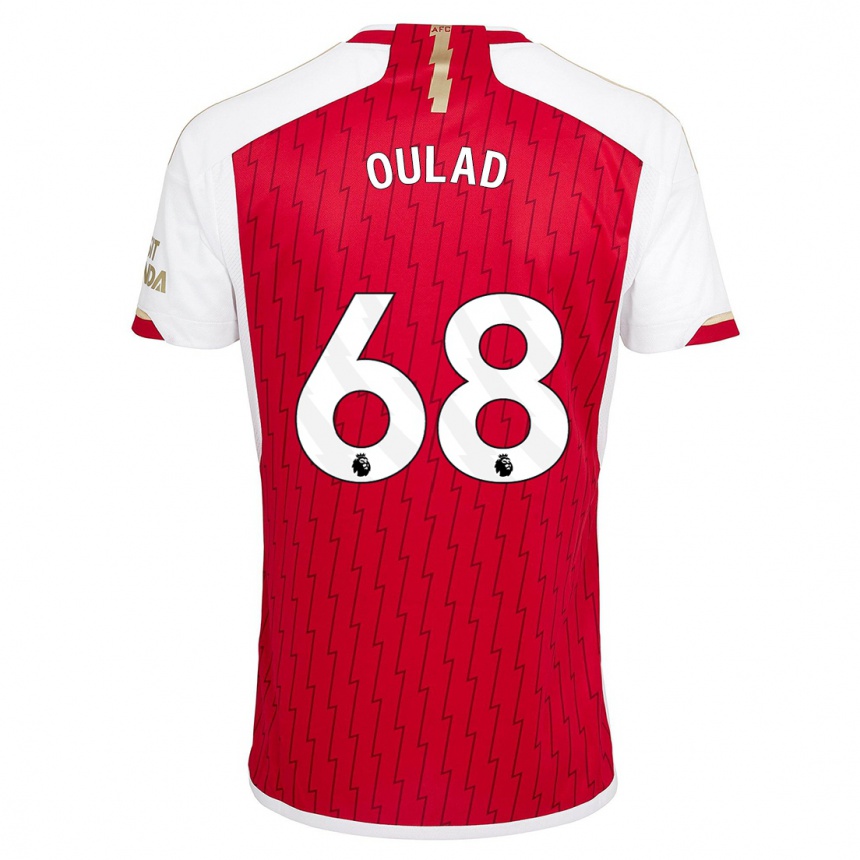 Men  Salah-Eddine Oulad M'hand #68 Red Home Jersey 2023/24 T-Shirt