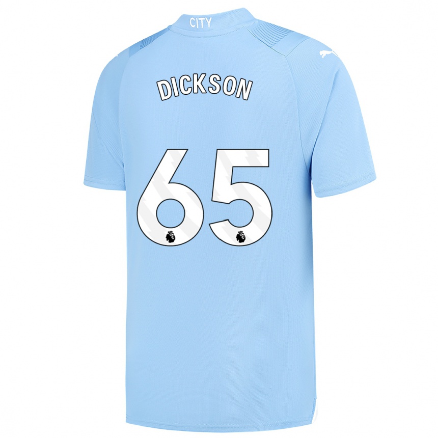 Men  Will Dickson #65 Light Blue Home Jersey 2023/24 T-Shirt