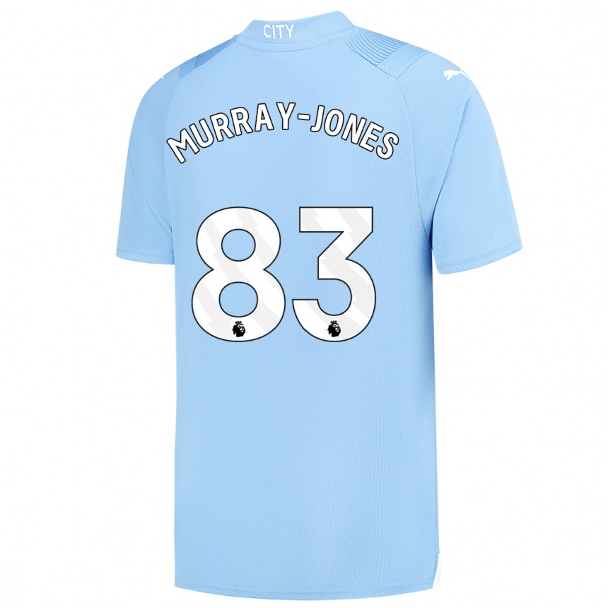 Men  George Murray-Jones #83 Light Blue Home Jersey 2023/24 T-Shirt