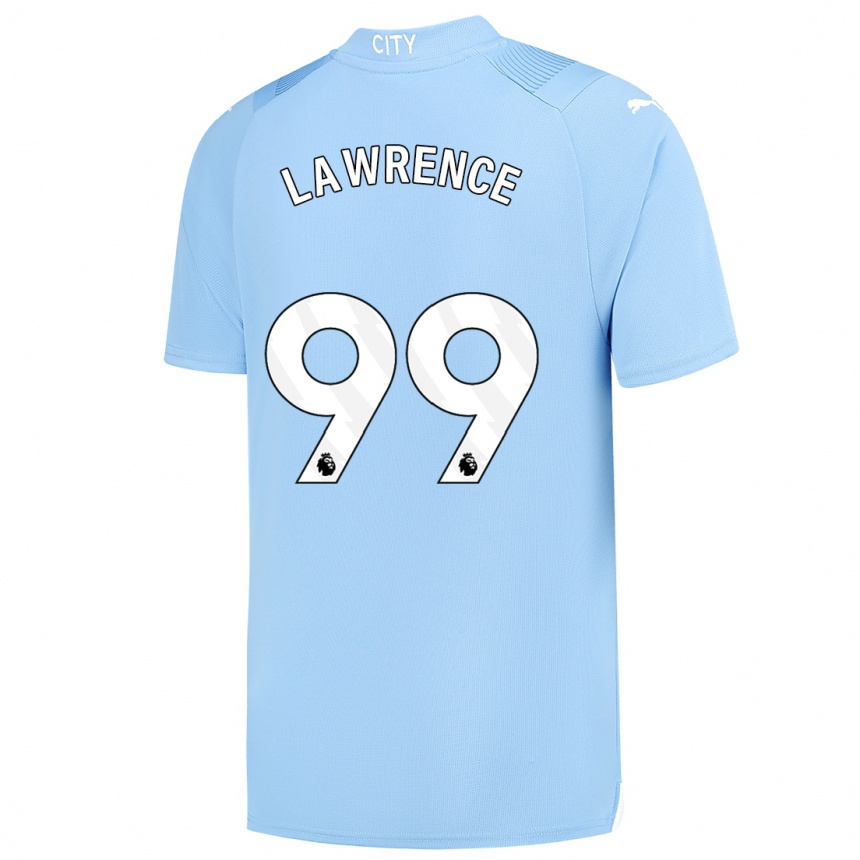 Men  Emilio Lawrence #99 Light Blue Home Jersey 2023/24 T-Shirt