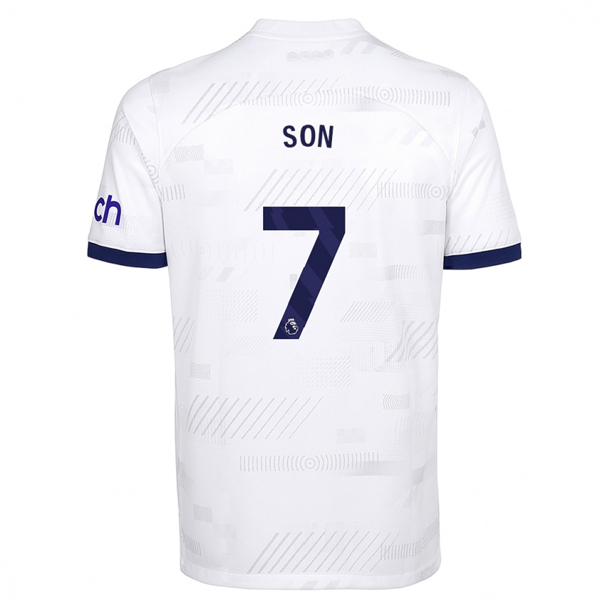 Men  Heung-Min Son #7 White Home Jersey 2023/24 T-Shirt