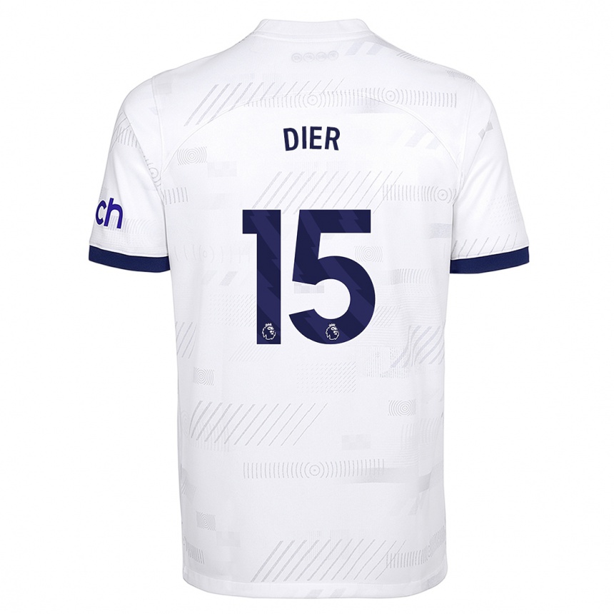 Men  Eric Dier #15 White Home Jersey 2023/24 T-Shirt