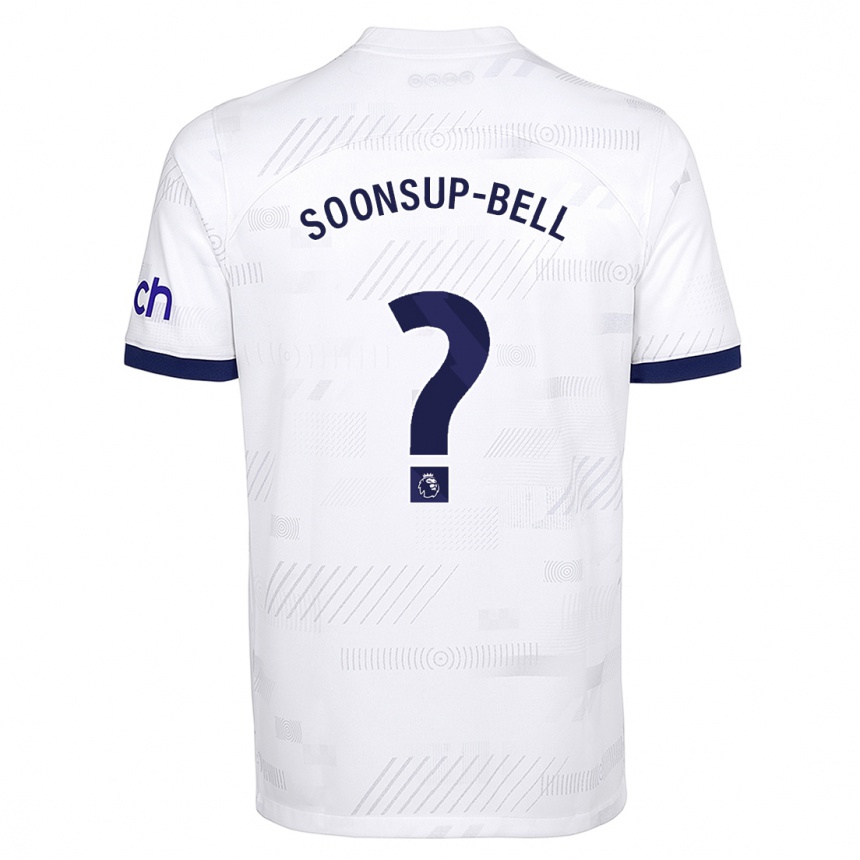 Men  Jude Soonsup-Bell #0 White Home Jersey 2023/24 T-Shirt
