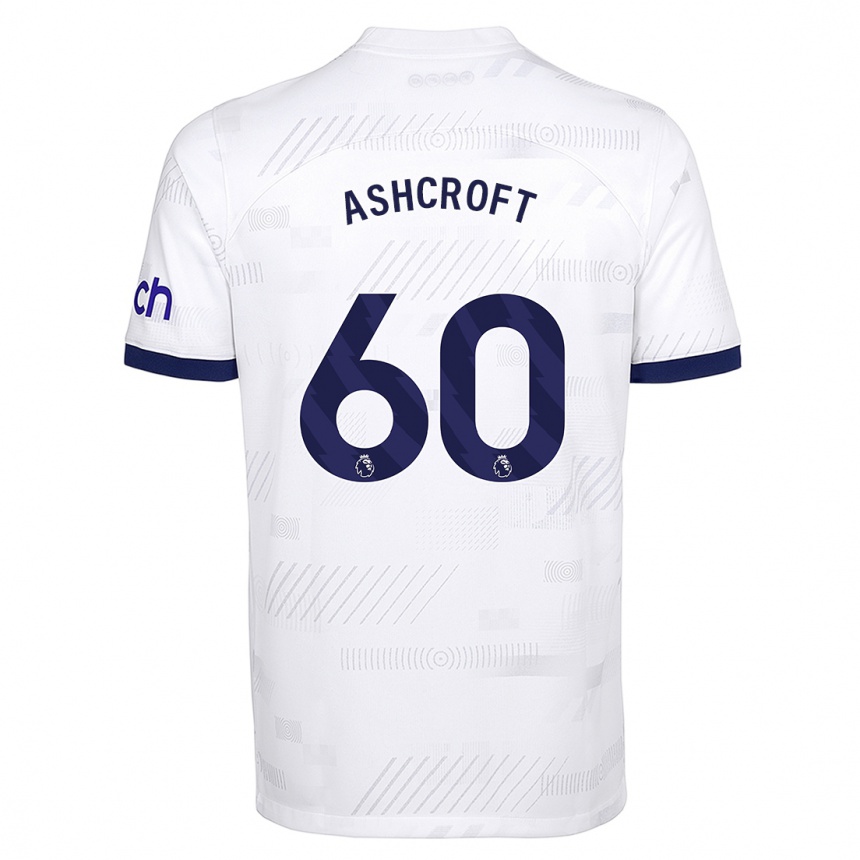 Men  Tyrell Ashcroft #60 White Home Jersey 2023/24 T-Shirt