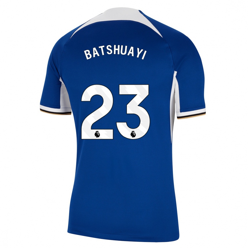 Men  Michy Batshuayi #23 Blue Home Jersey 2023/24 T-Shirt