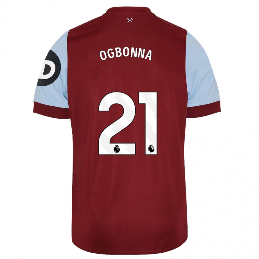 Men  Angelo Ogbonna #21 Maroon Home Jersey 2023/24 T-Shirt