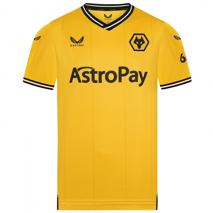 Men  Ollie Tipton #0 Yellow Home Jersey 2023/24 T-Shirt