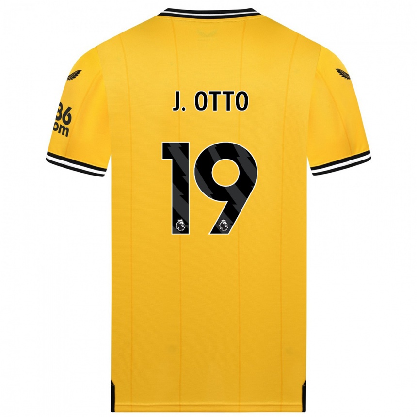 Men  Jonny Otto #19 Yellow Home Jersey 2023/24 T-Shirt